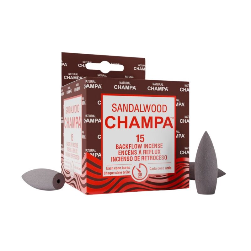 Champa Backflow Cone Incense Sandalwood - Crystal Dreams