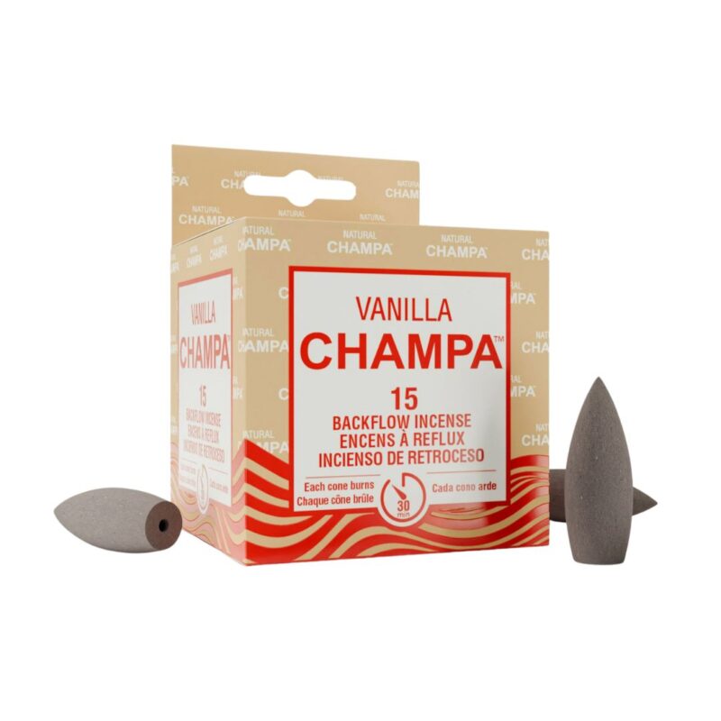 Encens Champa cône “backflow” – vanille