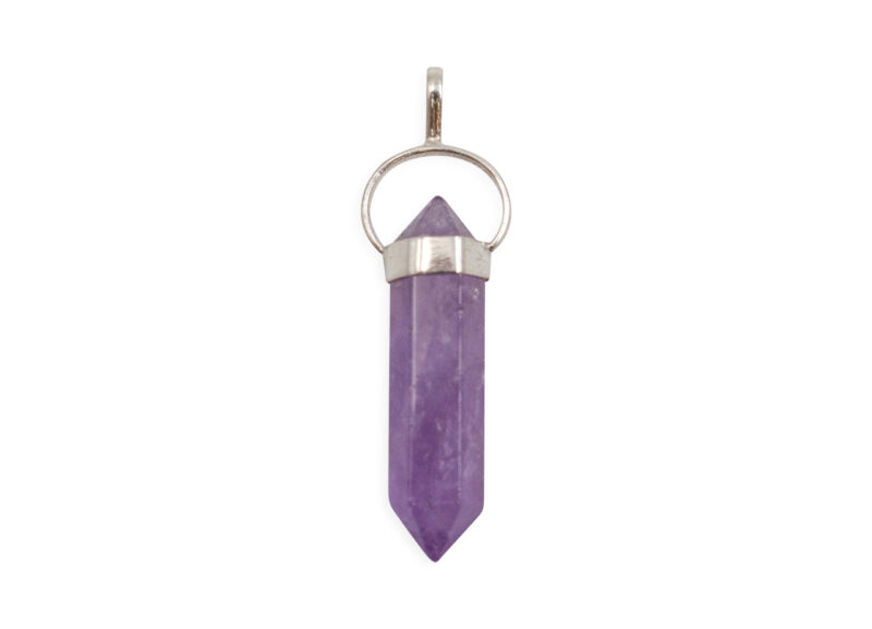Amethyst "Twin/Double Point" Pendant Sterling Silver