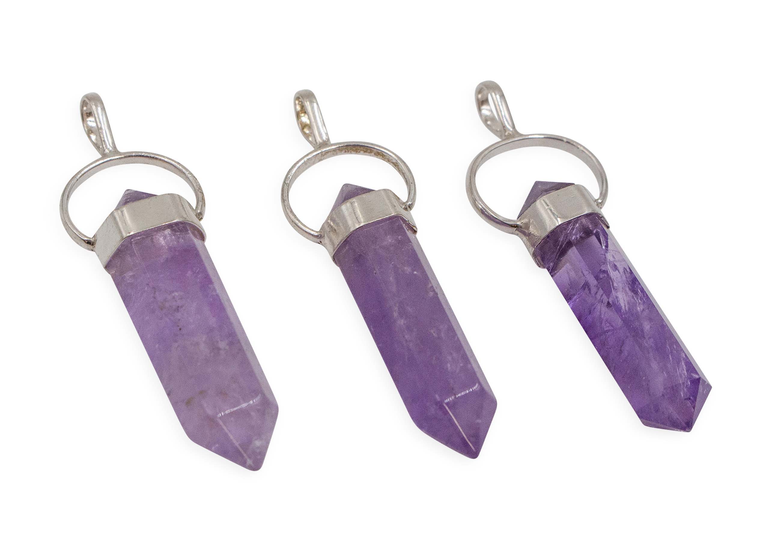 Amethyst "Twin/Double Point" Sterling Silver - Crystal Dreams
