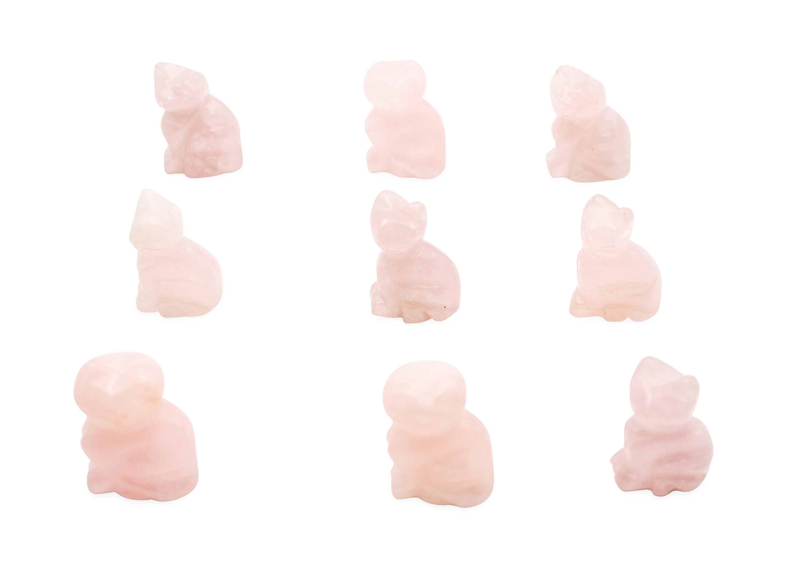 Rose Quartz Crystal Cat - Crystal Dreams