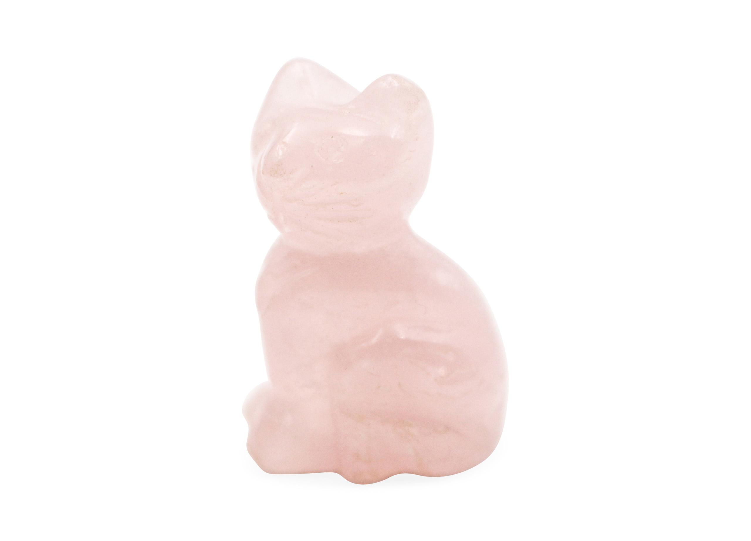 Rose Quartz Crystal Cat - Crystal Dreams