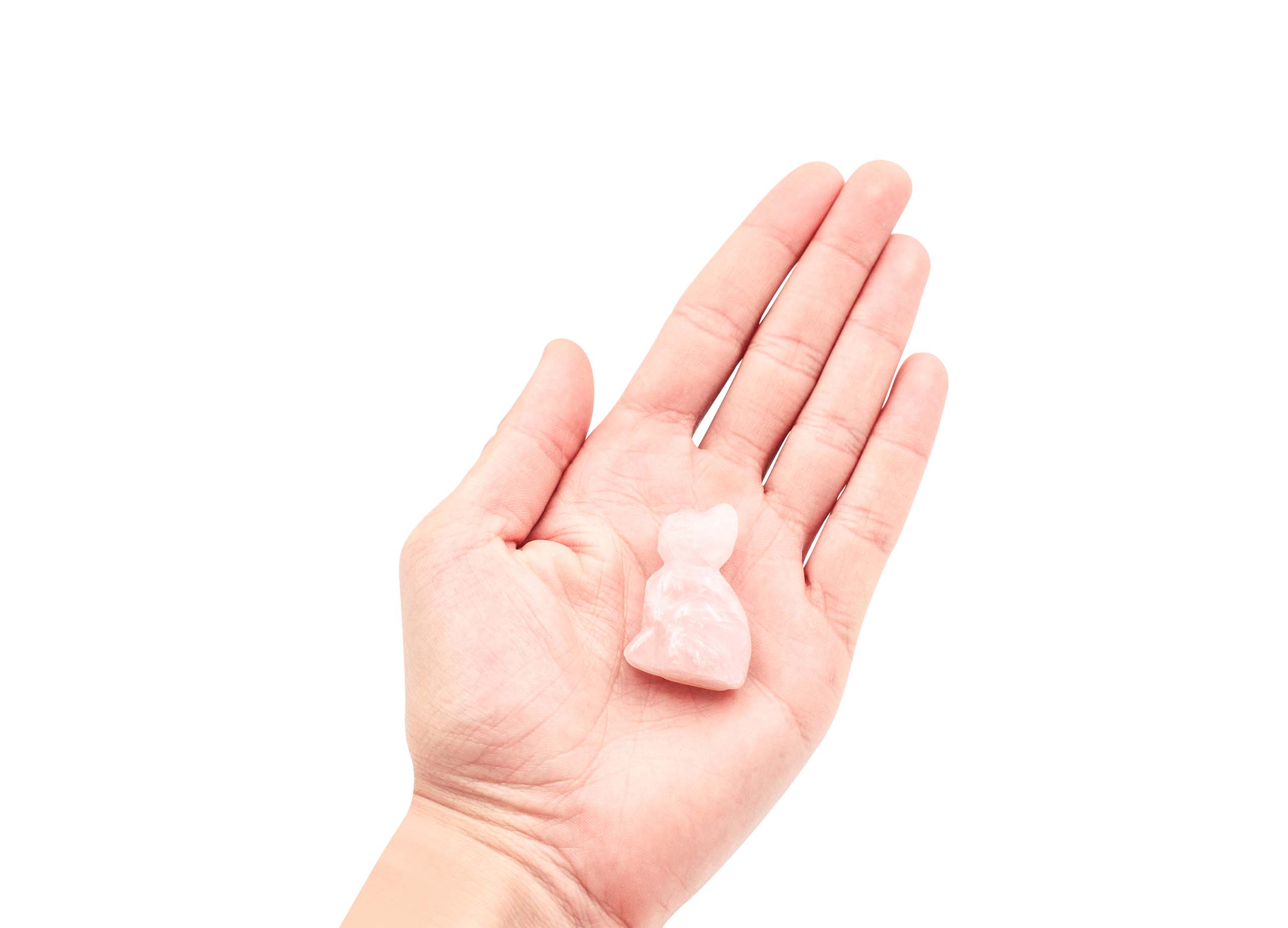 Rose Quartz Crystal Cat - Crystal Dreams