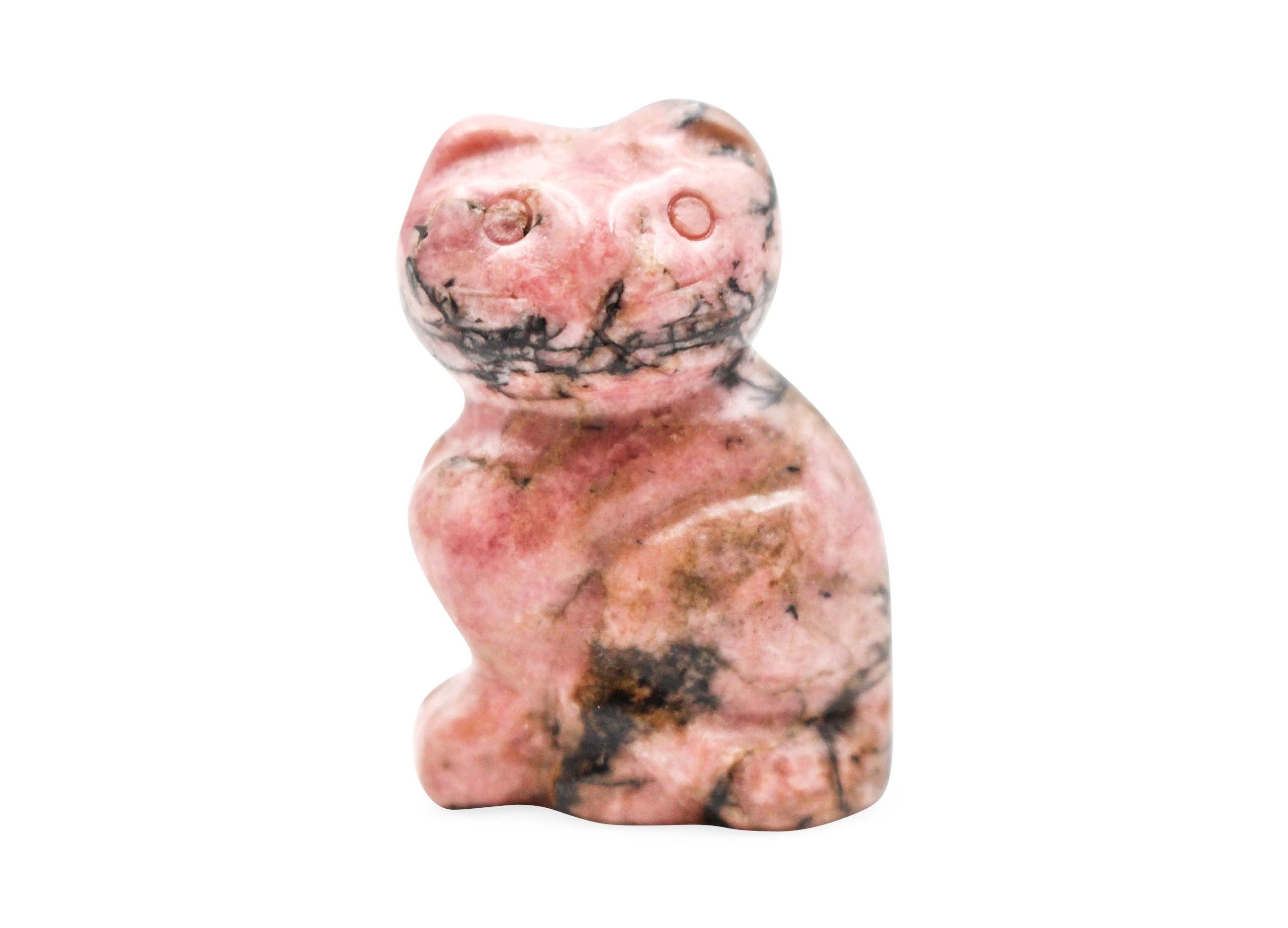 Rhodonite Crystal Cat - Crystal Dreams