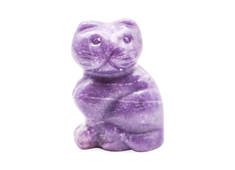 Lepidolite Crystal Cat - Crystal Dreams