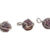 Garnet "Rough" Pendant Sterling Silver - Crsytal Dreams