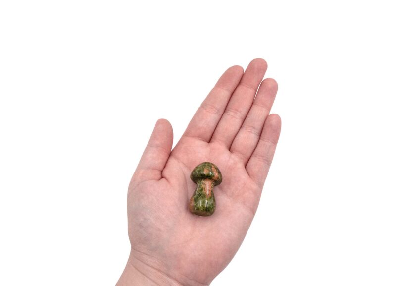 Mini champignion en unakite