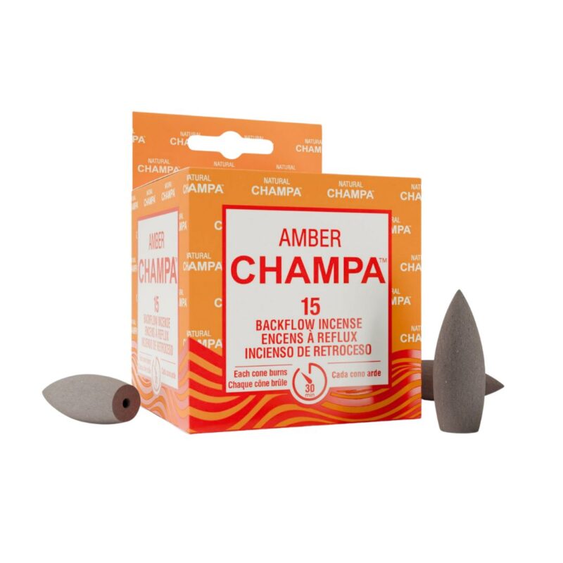 Encens Champa cône “backflow” – ambre