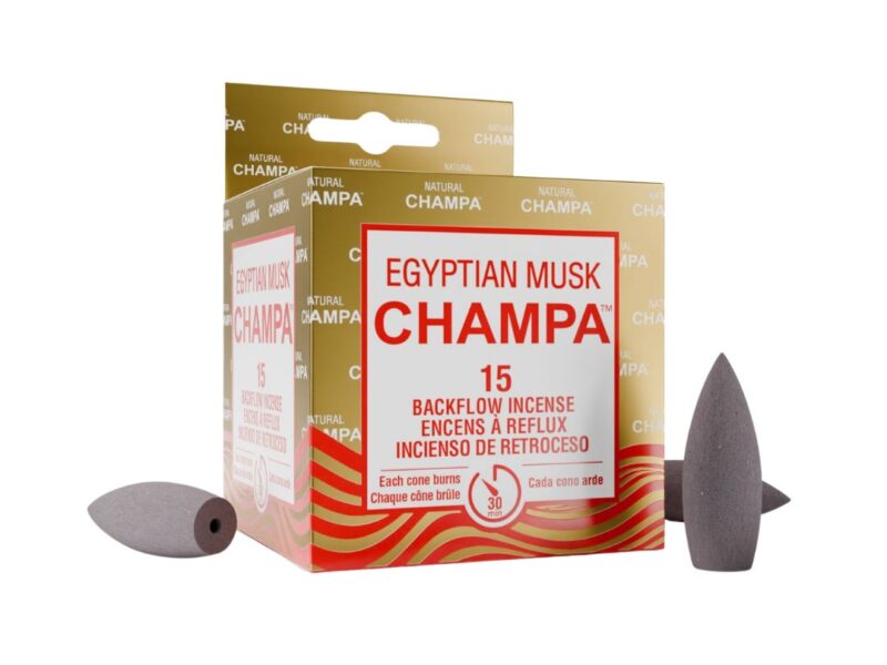 Encens Champa cône “backflow” – musc égyptien