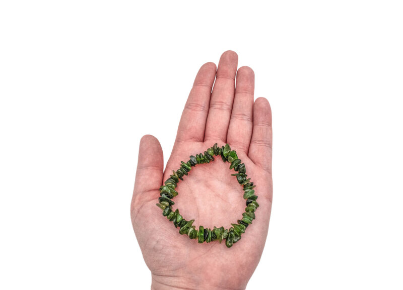 Bracelet en éclats de jade canadien