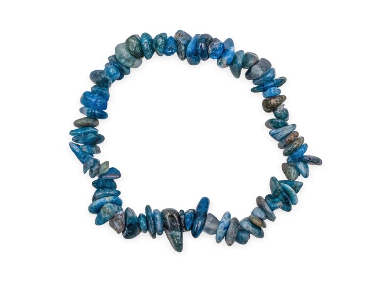 Blue Apatite Chip Bracelet - Crystal Dreams
