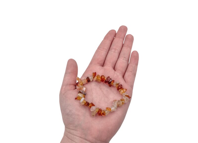 Mixed Carnelian Chip Bracelet