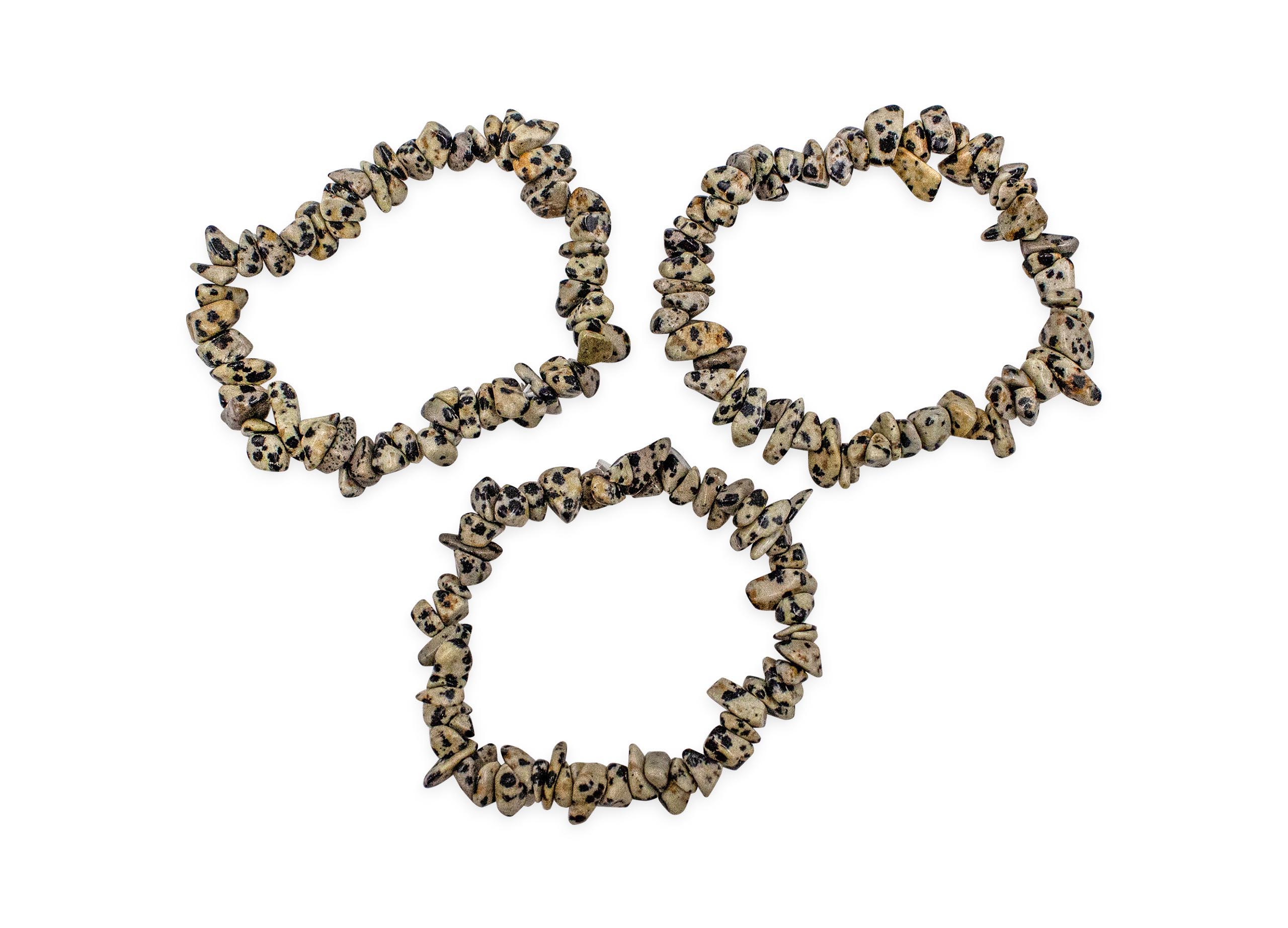 Dalmatian Jasper Chip Bracelet - Crystal Dreams