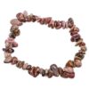 Rhodonite Chip Bracelet- Crystal Dreams