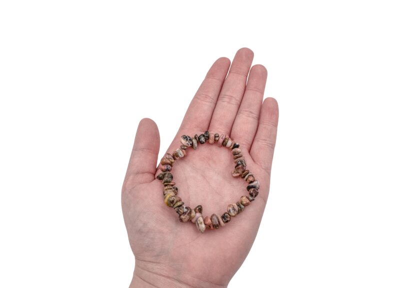 Rhodonite Chip Bracelet