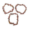 Rhodonite Chip Bracelet- Crystal Dreams