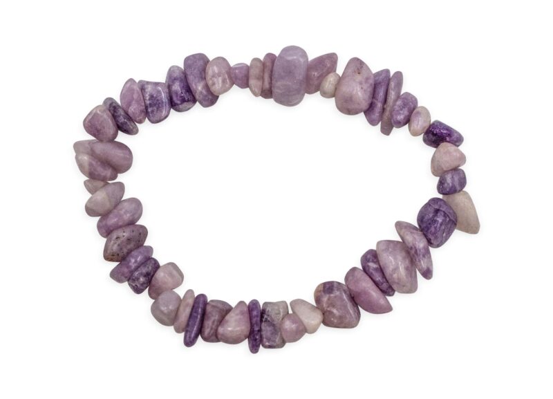 Lepidolite Chip Bracelet - Crystal Dreams