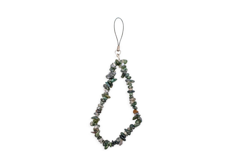 Moss Agate Phone Strap - Crystal Dreams