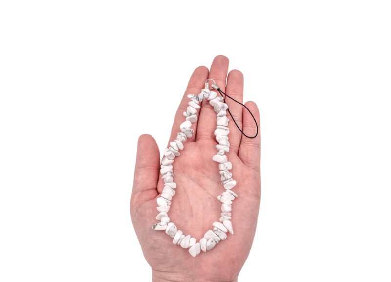 Lanière de téléphone en howlite