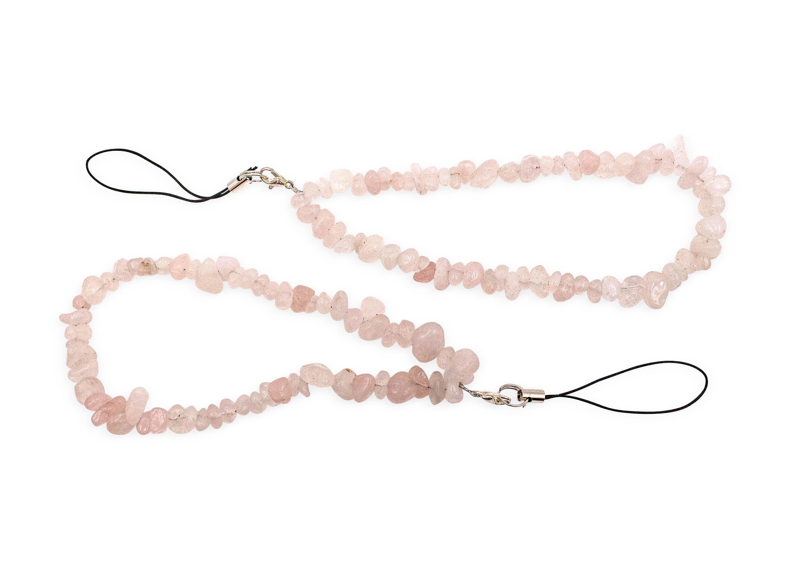 Rose Quartz Phone Strap - Crystal Dreams