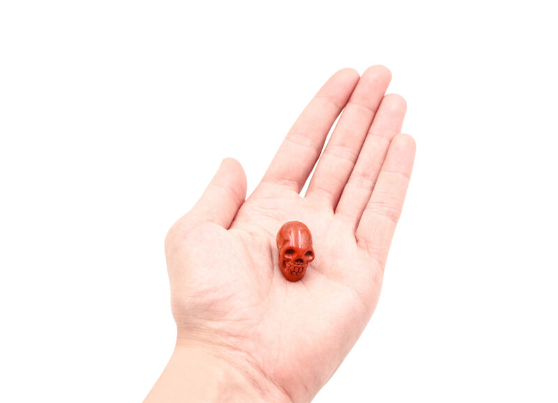Mini Red Jasper Skull