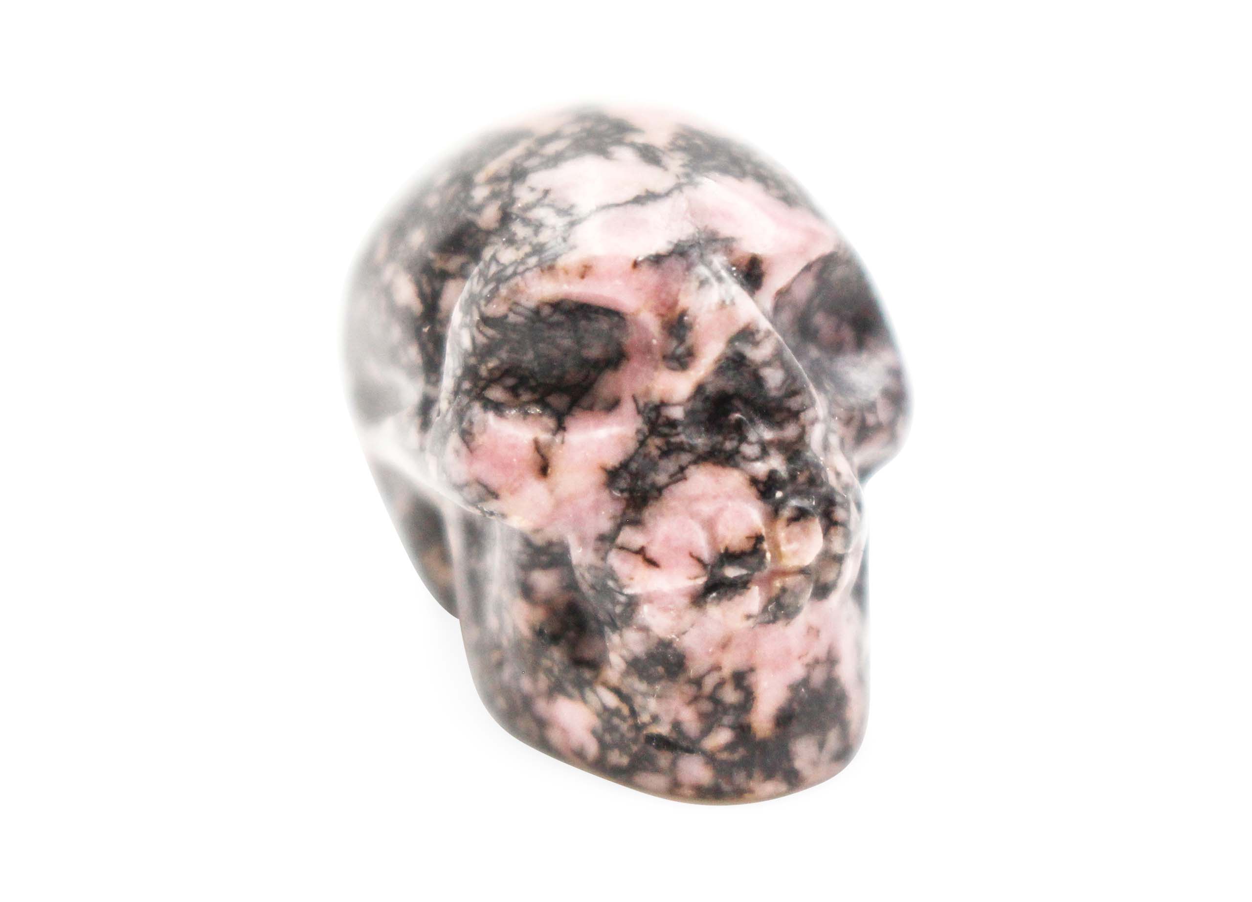 Mini Rhodonite Skull-Crystal Dreams