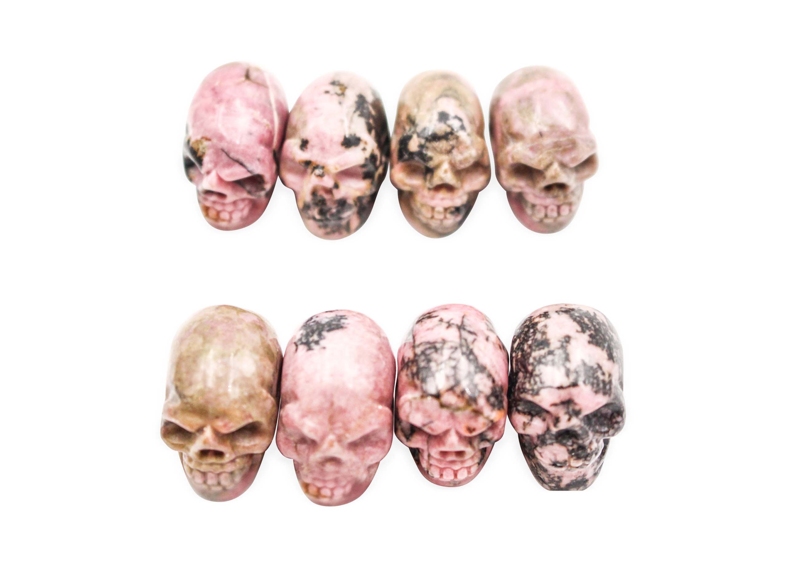 Mini Rhodonite Skull-Crystal Dreams