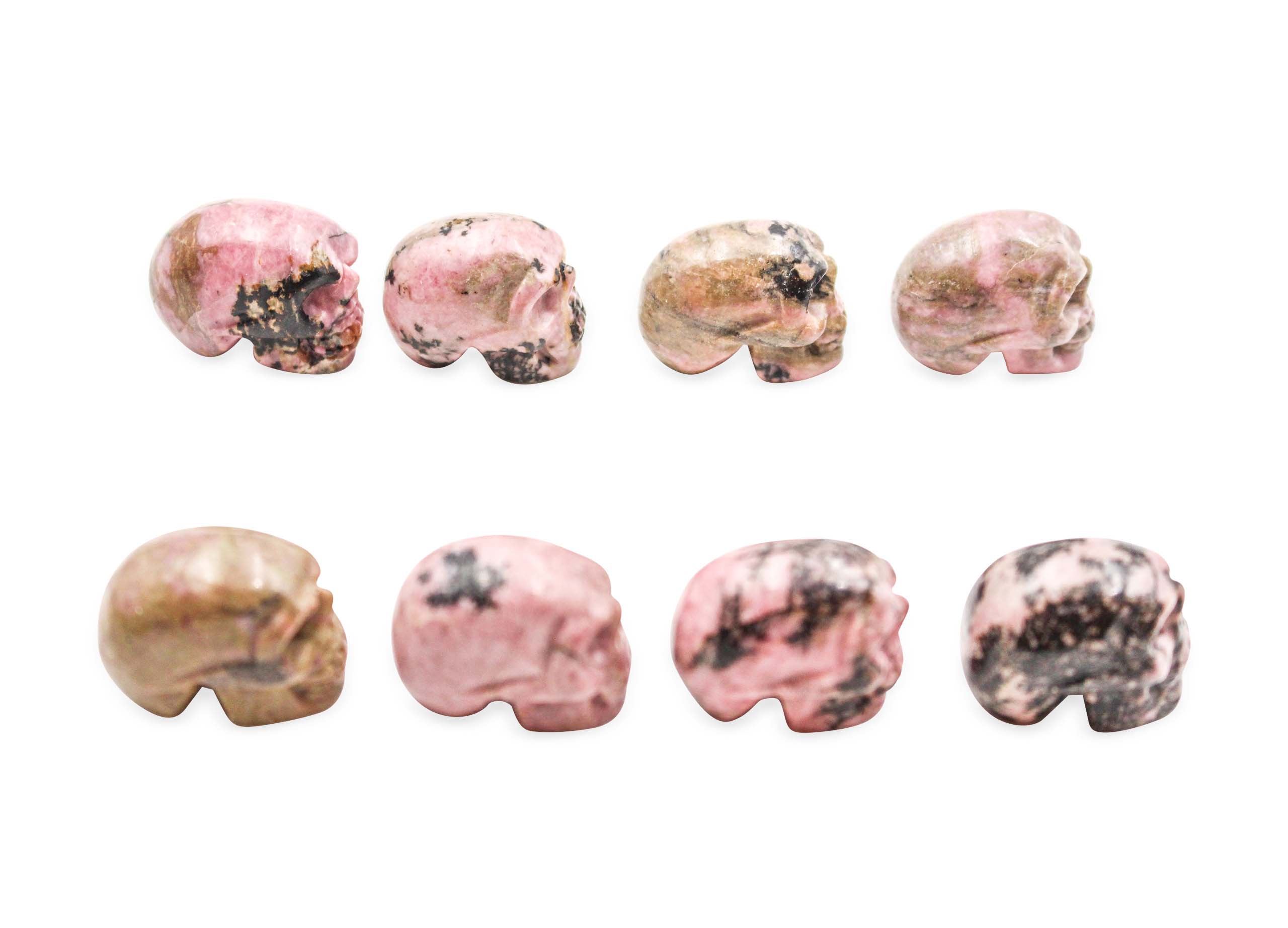 Mini Rhodonite Skull-Crystal Dreams