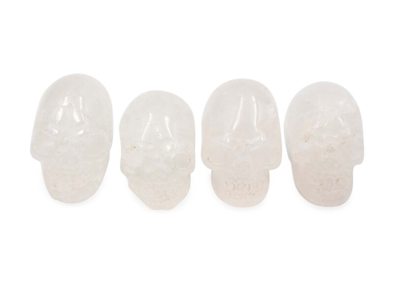 Mini crâne en quartz clair