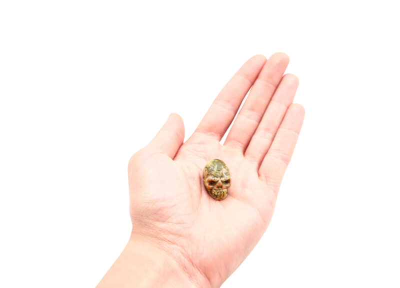 Mini Unakite Skull