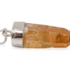 Tangerine Quartz Sterling Silver pendant- Crystal Dreams