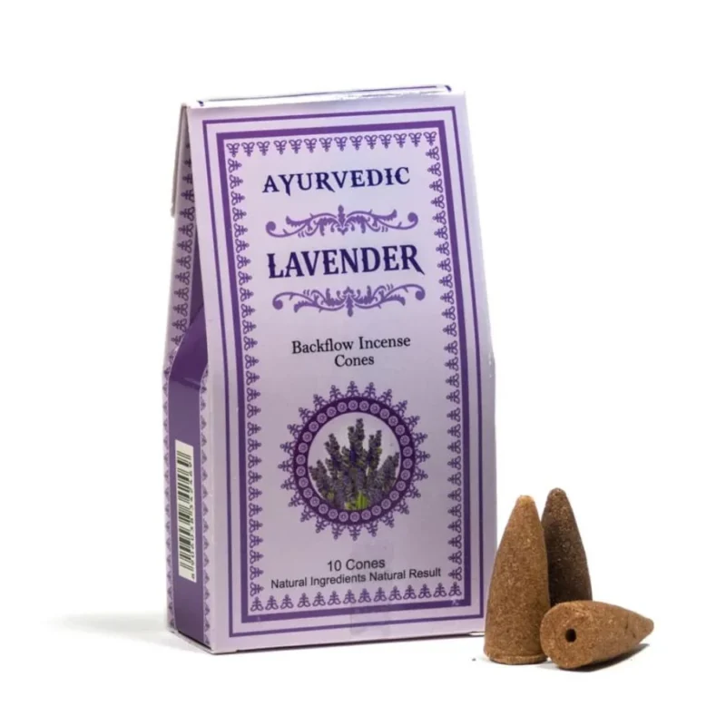 Ayurvedic Backflow Cone Incense Lavender - Crystal Dreams