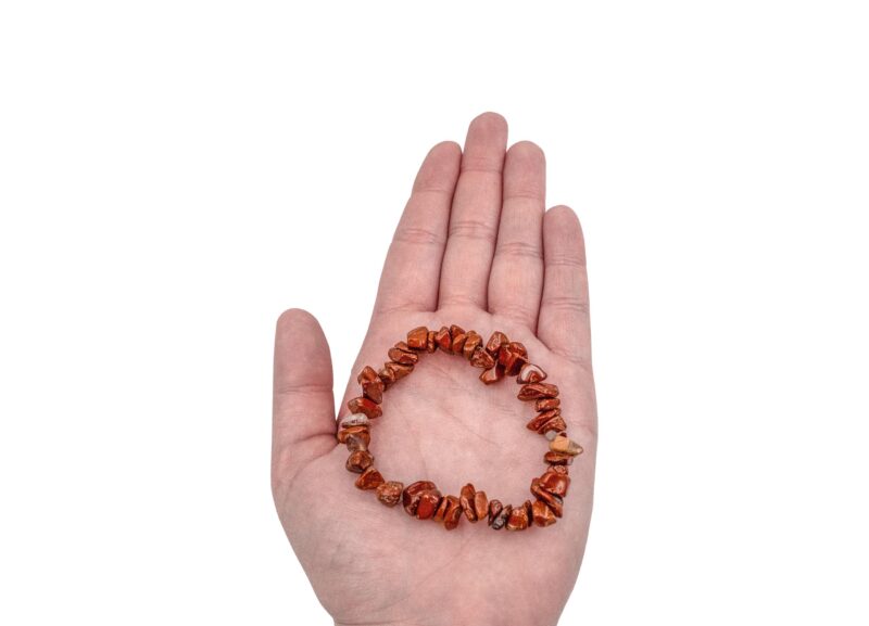 Jasper Red Chip Bracelet