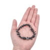 Obsidian SnowFlake Chip Bracelet - Crystal Dreams