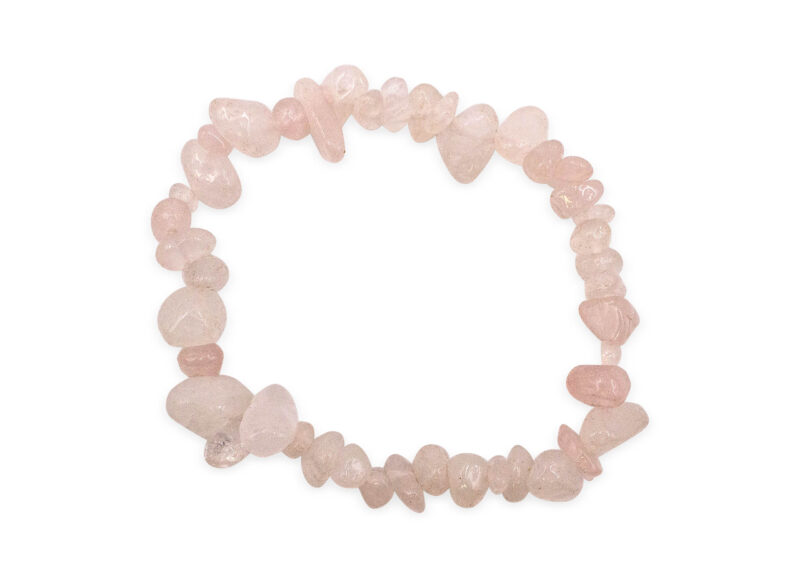 Rose Quartz Chip Bracelet - Crystal Dreams