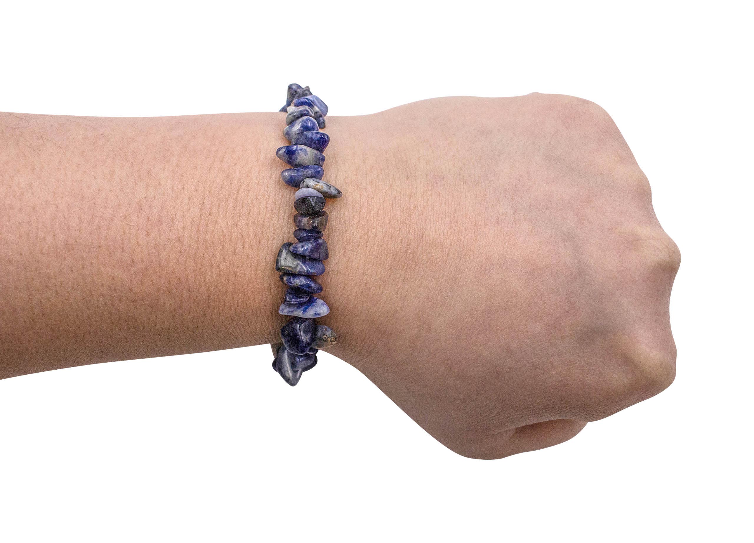 Sodalite Chip Bracelet- Crystal Dreams