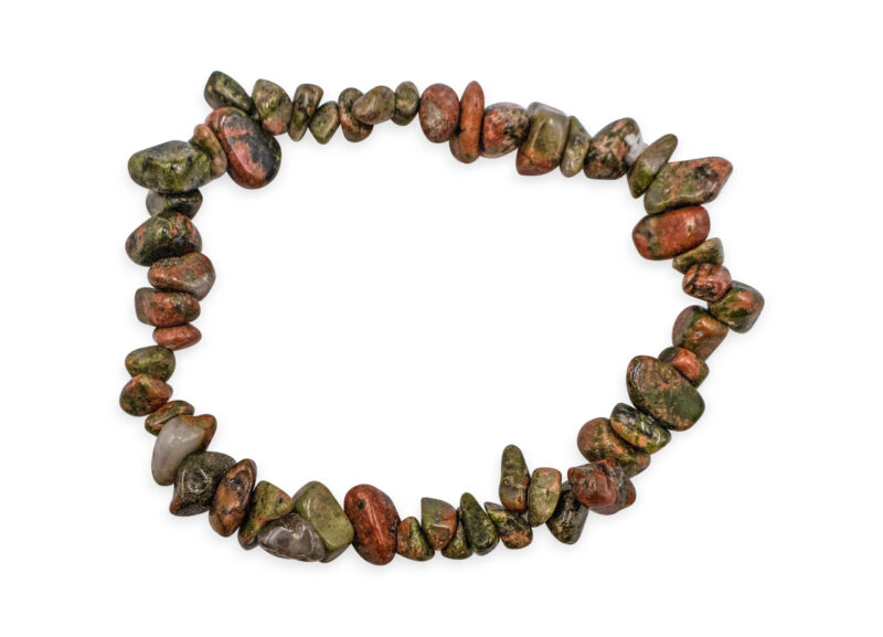 Unakite Chip Bracelet- Crystal Dreams
