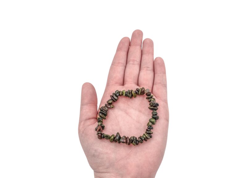 Dragon Bloodstone Chip Bracelet