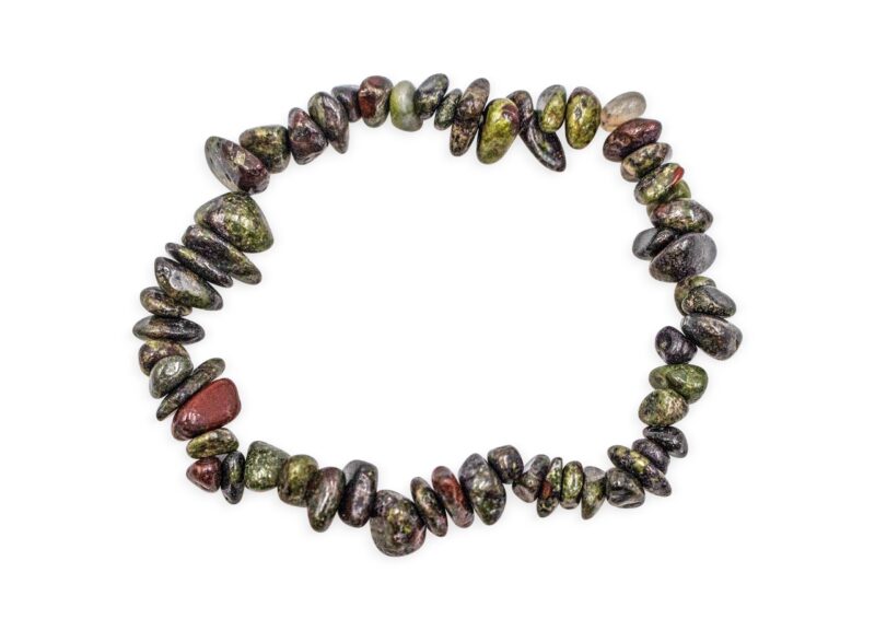 Dragon Bloodstone Chip Bracelet - Crystal Dreams
