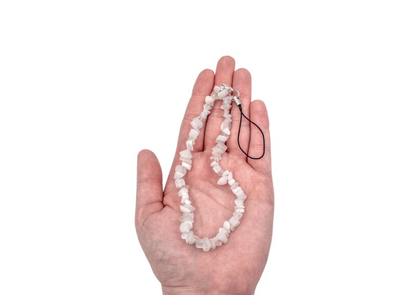 Lanière de téléphone en sélénite