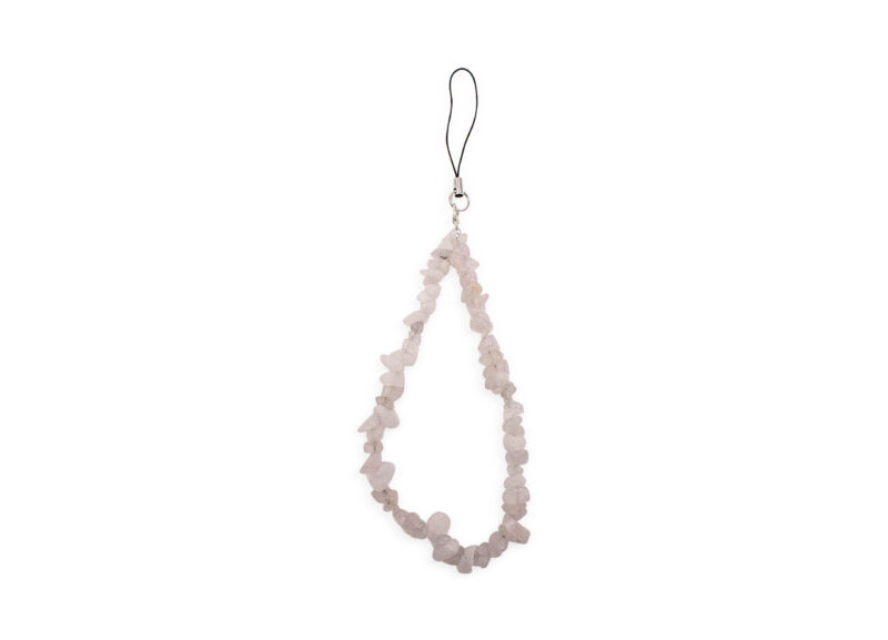White Jade Phone Strap- Crystal Dreams