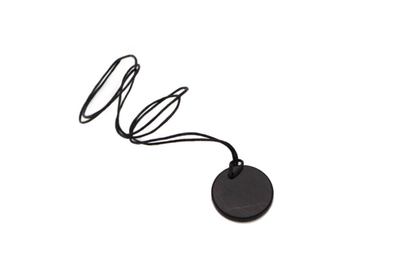 Shungite Circle Pendant - Crystal Dreams