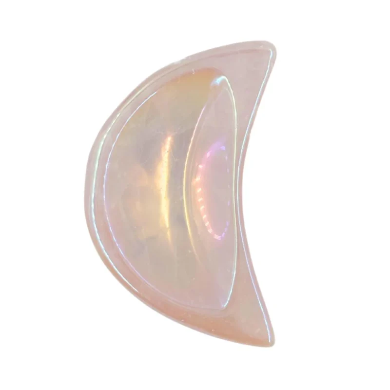 Aura Rose Quartz Moon Bowl