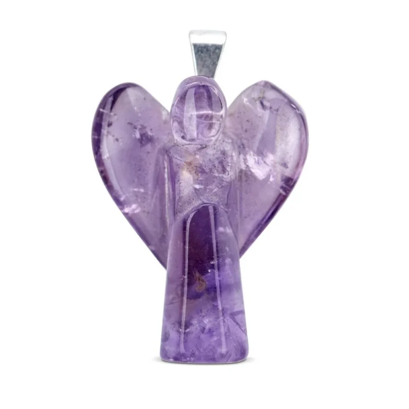 Amethyst Angel Pendant - Crystal Dreams