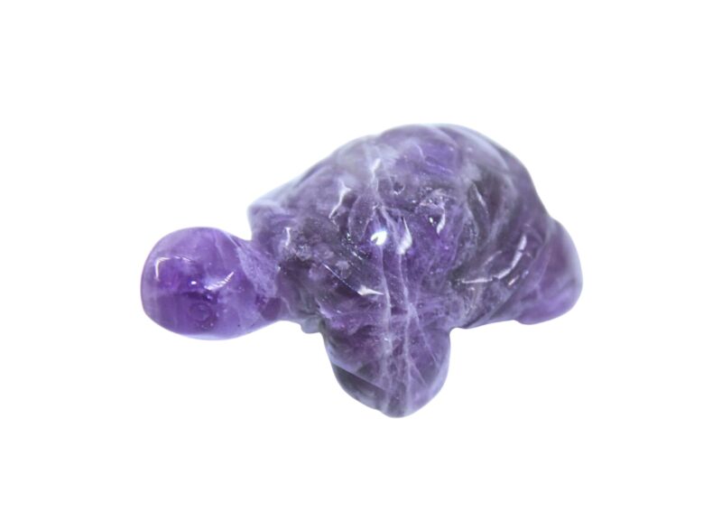 Amethyst Turtle Carving - Crystal Dreams