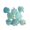 Amazonite Heart Pendant - Crystal Dreams