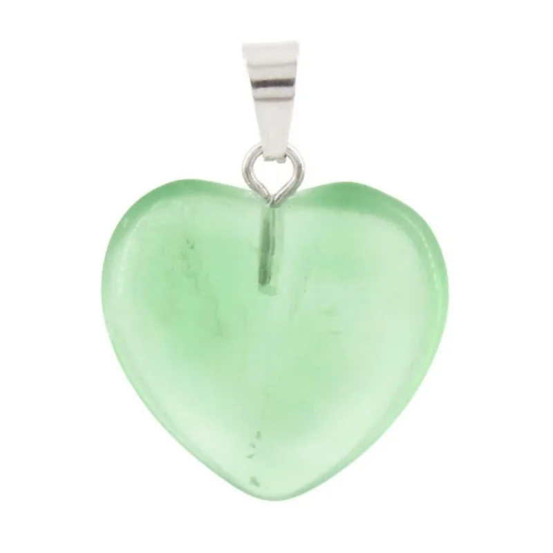 Fluorite Heart Pendant - Crystal Dreams