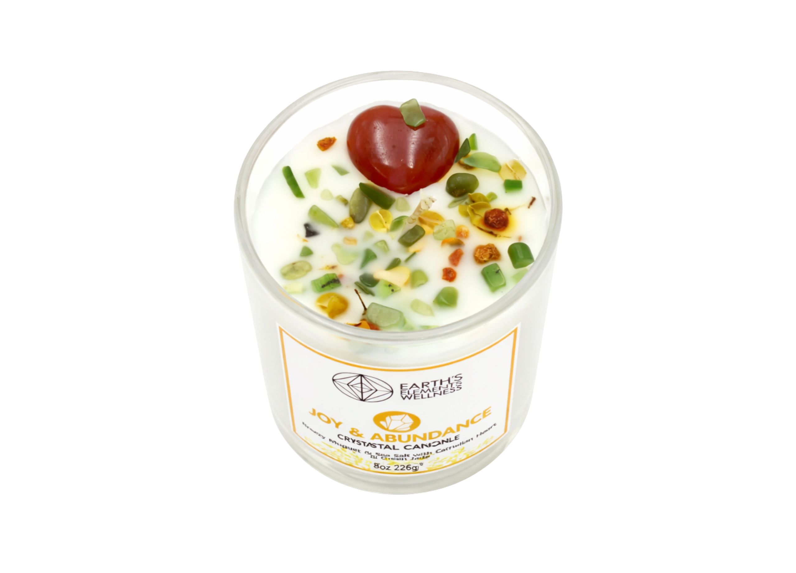 Joy & Abundance Crystal Candle - Crystal Dreams