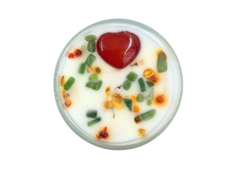 Joy & Abundance Crystal Candle