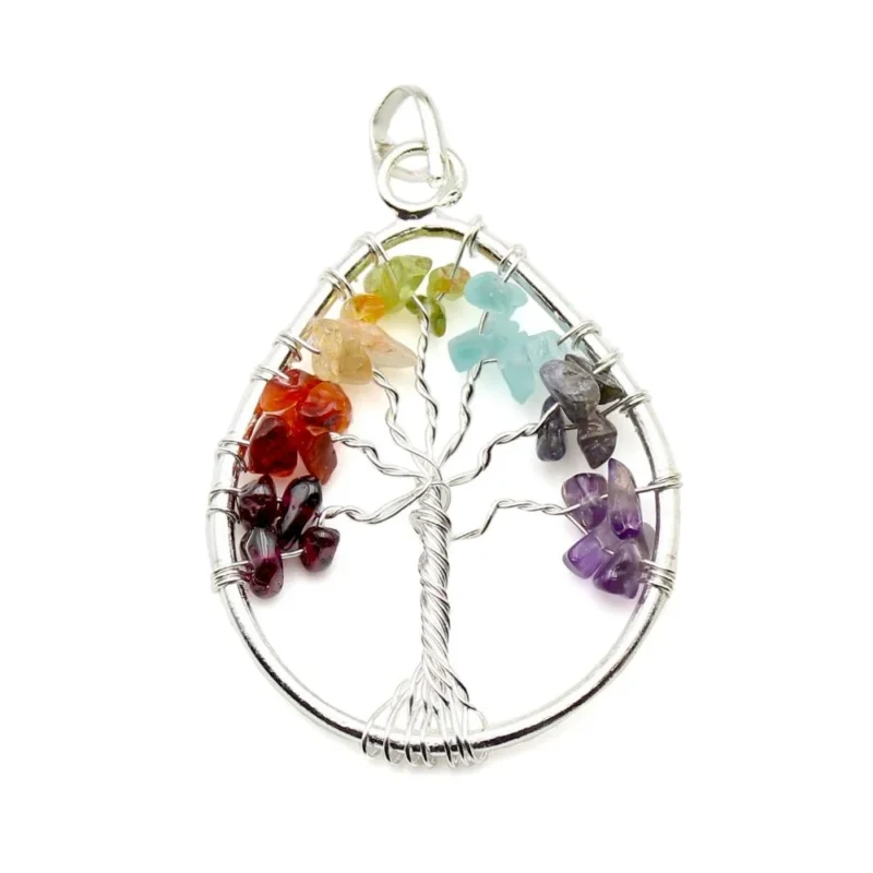 Chakras Tree of Life Pendant - Crystal Dreams